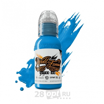 Краска для художественной татуировки World Famous Tattoo Ink, Donatello Blue, 30 мл