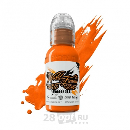Краска для художественной татуировки World Famous Tattoo Ink, Everest Orange, 30 мл