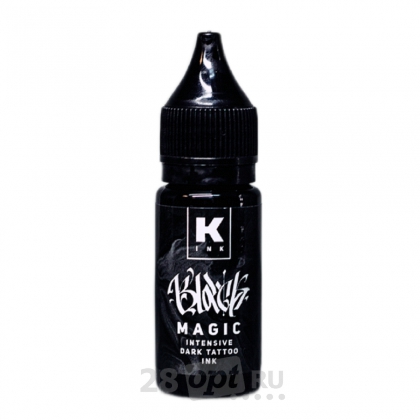 Краска для художественной татуировки КРАСКА Tattoo Ink, Black Magic intensive dark, 15 мл