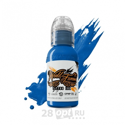 Краска для художественной татуировки World Famous Tattoo Ink, Niagara Blue, 15 мл