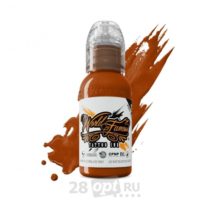 Уцененный товар Краска для художественной татуировки World Famous Tattoo Ink, Rust, 30 мл