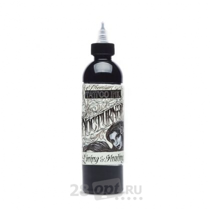 Краска для художественной татуировки Nocturnal Tattoo Ink, Lining and Shading, 120 мл
