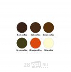 Уцененный товар Паста для татуажа бровей Goochie ZXPP-C5, Green Сoffee, 5 г