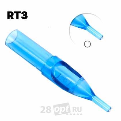 Тату-наконечник Round Professional Tip 3, Blue Sea, коробка 50 шт.