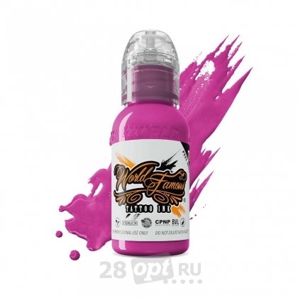 Краска для художественной татуировки World Famous Tattoo Ink, Rushmore Magenta, 30 мл