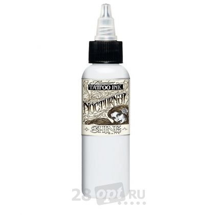 Краска для художественной татуировки Nocturnal Tattoo Ink, Shine White, 240 мл