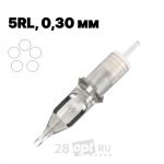 Картриджи для художественной татуировки EZ Revolution RC1005RL Round Liner 5, 0,30 мм, коробка 20 шт.