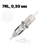 Картриджи для художественной татуировки EZ Revolution RC1007RL Round Liner 7, 0,30 мм, коробка 20 шт.